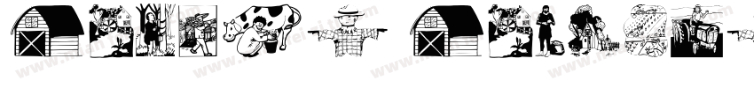 COWBEY COUNTRY字体转换